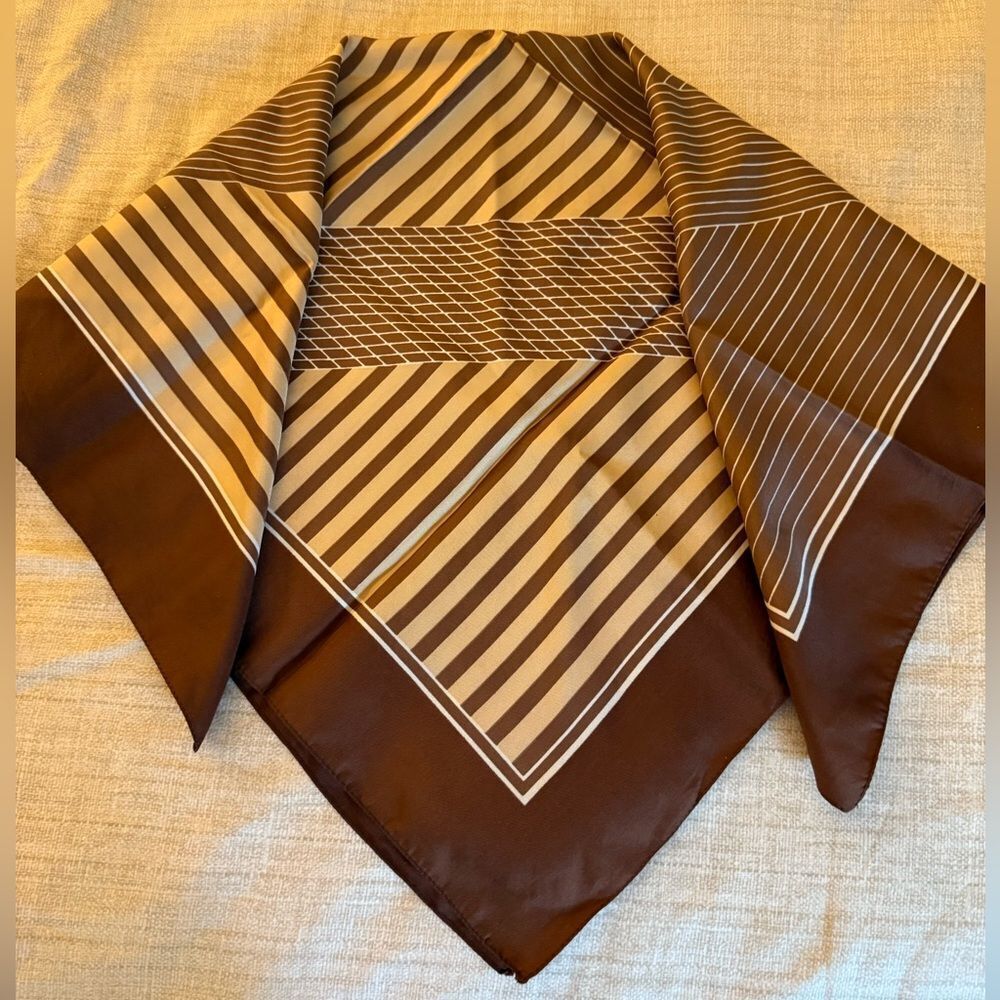 Vintage Boselli Trevira Texture Scarf. Made in Italy.